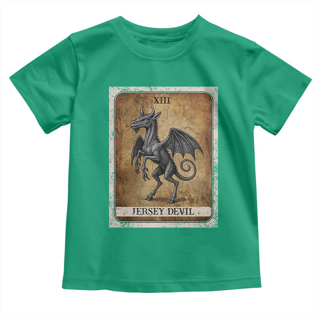 Jersey Devil Toddler T Shirt Horror Tarot Card Urban Legends Gift - Wonder Print Shop