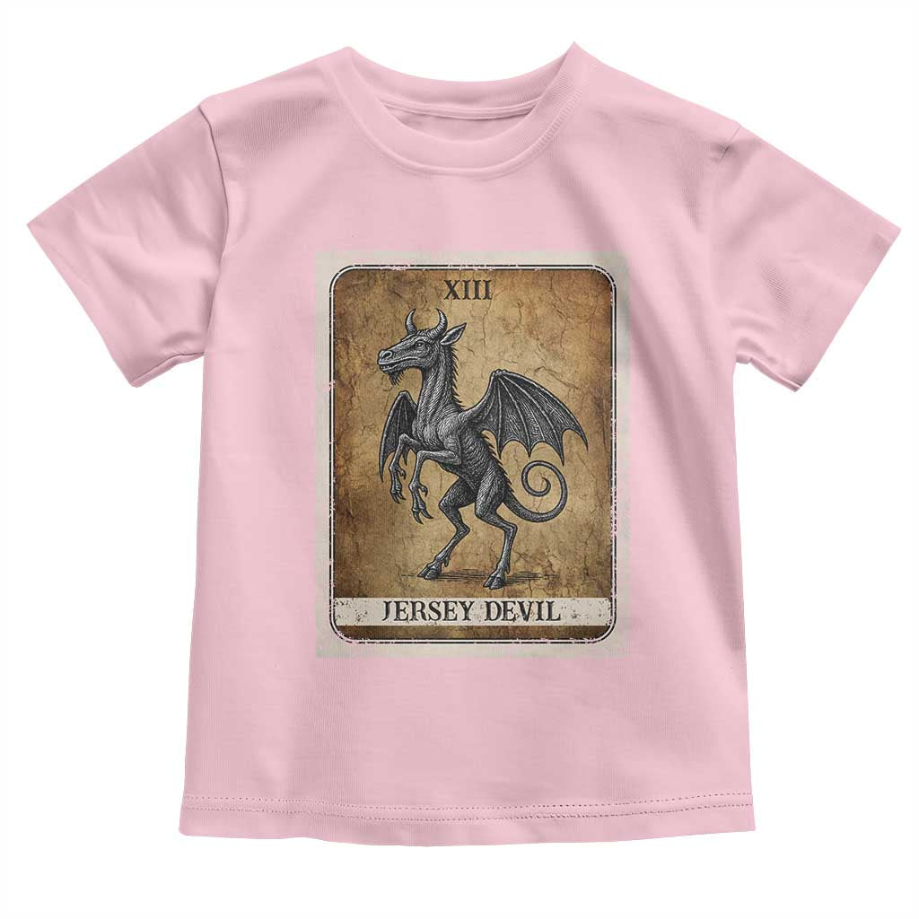 Jersey Devil Toddler T Shirt Horror Tarot Card Urban Legends Gift - Wonder Print Shop