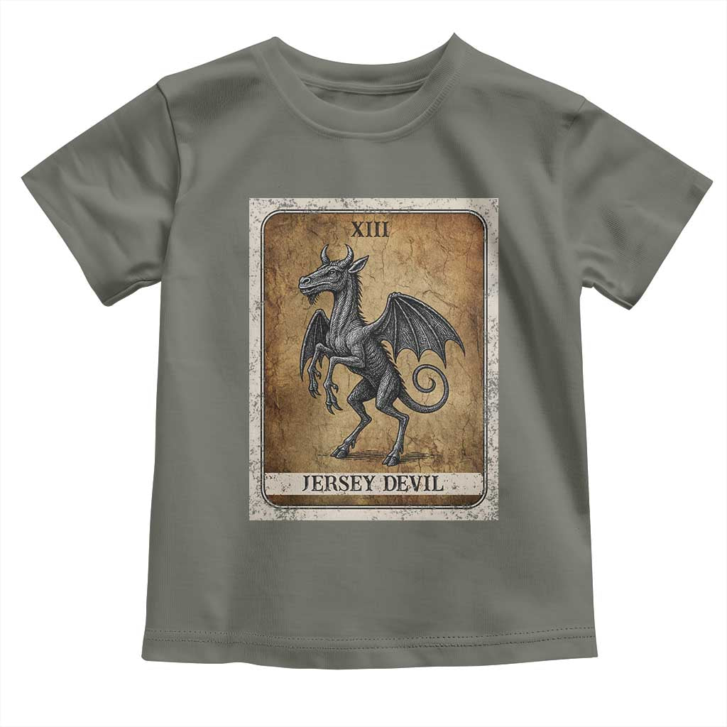 Jersey Devil Toddler T Shirt Horror Tarot Card Urban Legends Gift - Wonder Print Shop