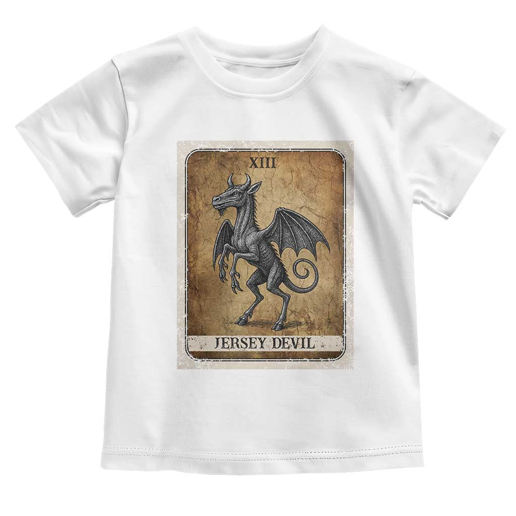 Jersey Devil Toddler T Shirt Horror Tarot Card Urban Legends Gift - Wonder Print Shop