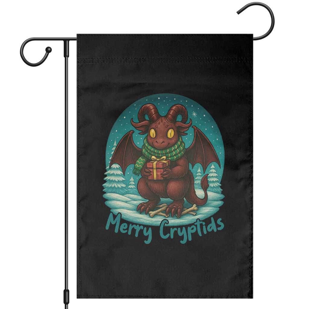 Jersey Devil Garden Flag Merry Cryptidmas Funny Christmas Gift - Wonder Print Shop