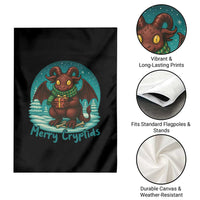 Jersey Devil Garden Flag Merry Cryptidmas Funny Christmas Gift - Wonder Print Shop