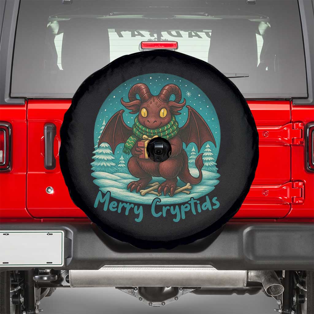 Jersey Devil Spare Tire Cover Merry Cryptidmas Funny Christmas Gift - Wonder Print Shop