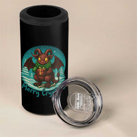Jersey Devil 4 in 1 Can Cooler Tumbler Merry Cryptidmas Funny Christmas Gift