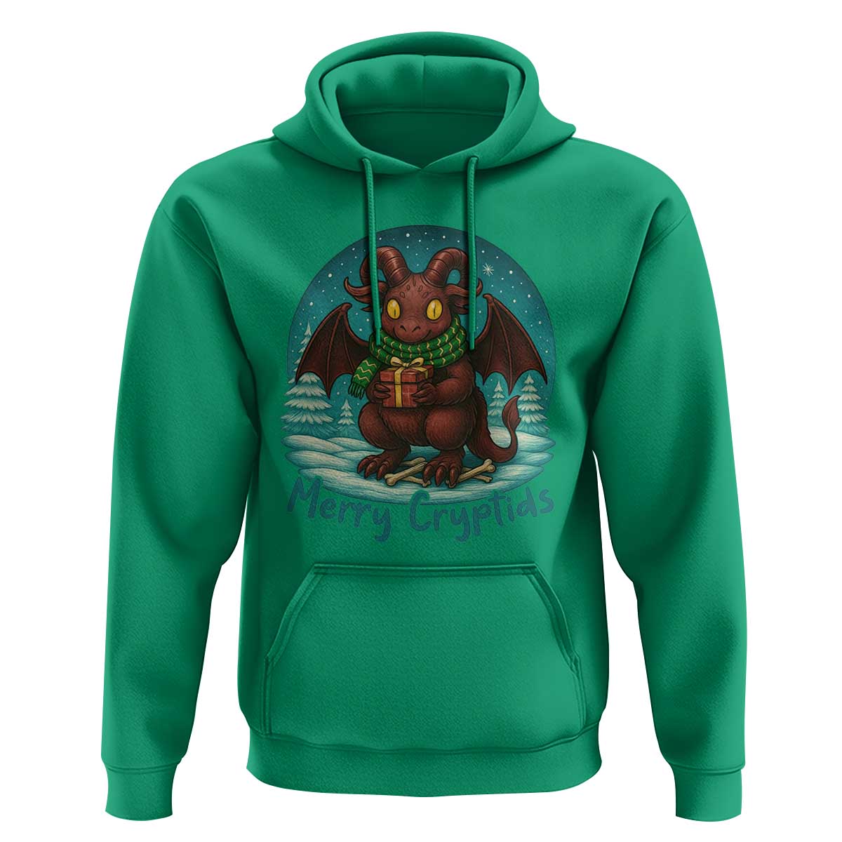 Jersey Devil Hoodie Merry Cryptidmas Funny Christmas Gift - Wonder Print Shop