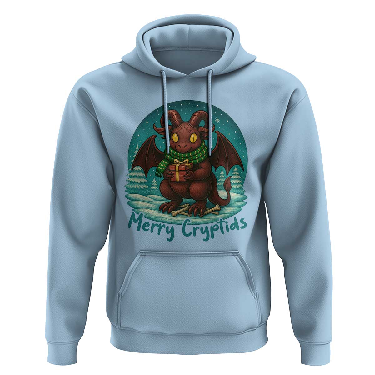 Jersey Devil Hoodie Merry Cryptidmas Funny Christmas Gift - Wonder Print Shop