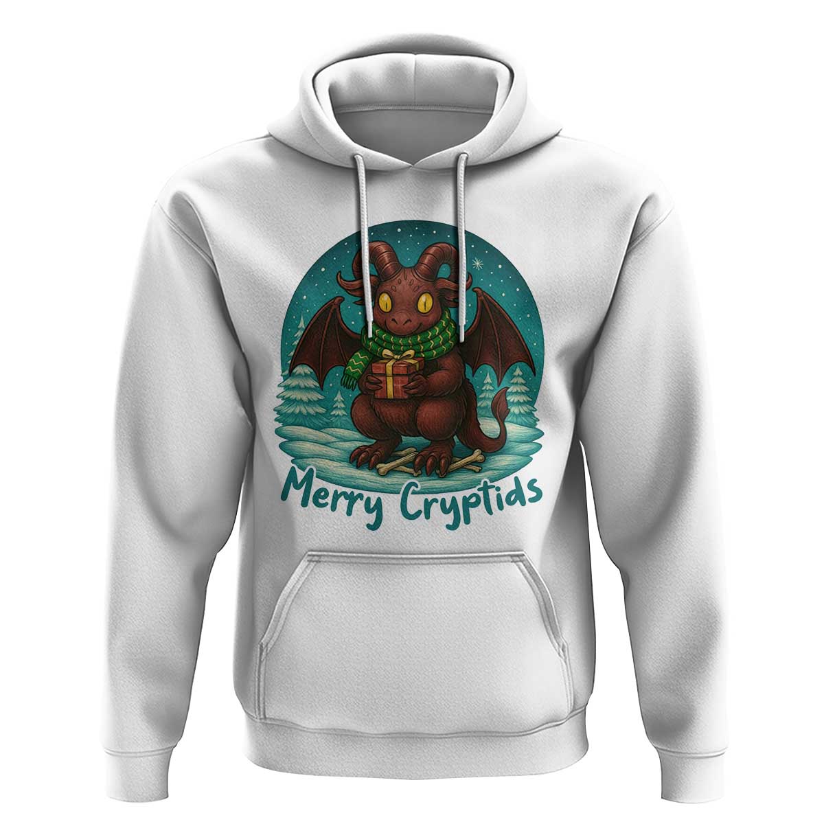 Jersey Devil Hoodie Merry Cryptidmas Funny Christmas Gift - Wonder Print Shop