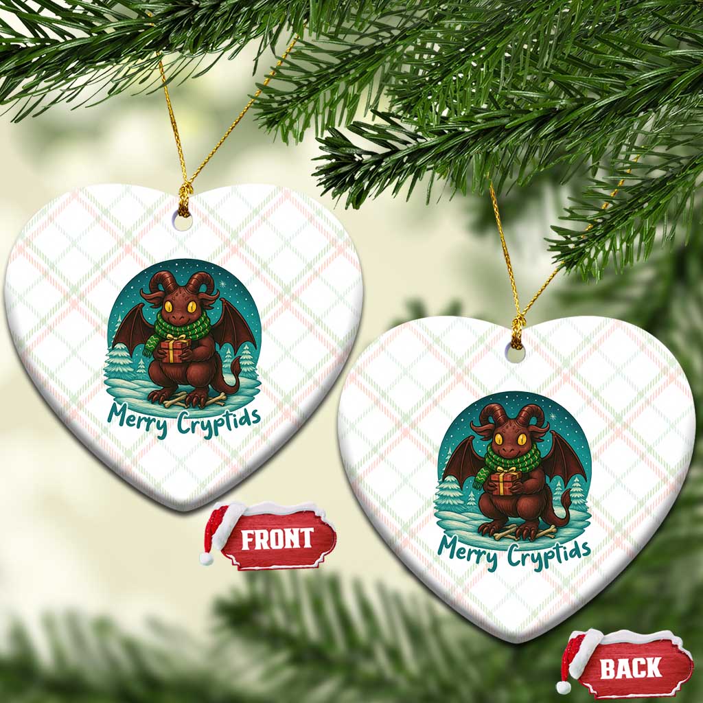 Jersey Devil Ceramic Ornament Merry Cryptidmas Funny Xmas Gift - Wonder Print Shop