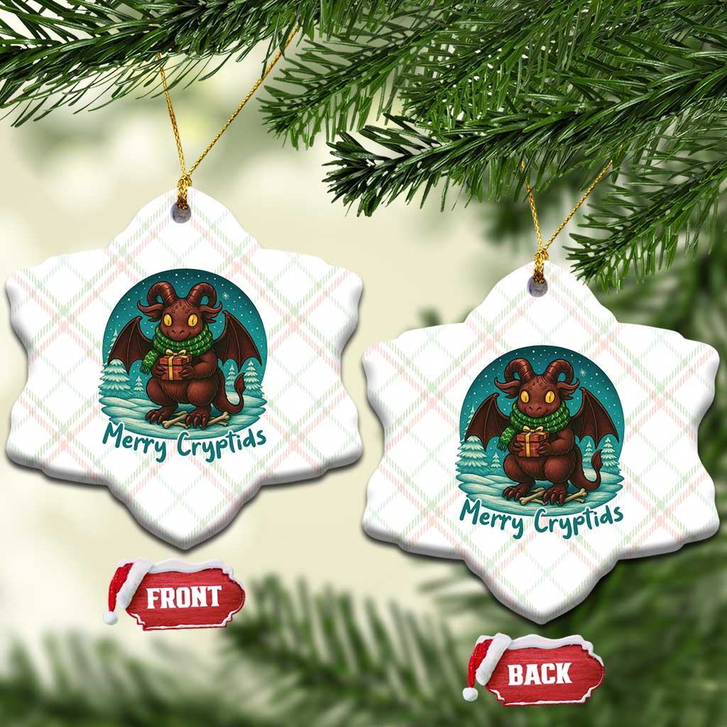 Jersey Devil Ceramic Ornament Merry Cryptidmas Funny Xmas Gift - Wonder Print Shop