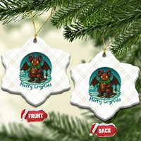 Jersey Devil Ceramic Ornament Merry Cryptidmas Funny Xmas Gift - Wonder Print Shop