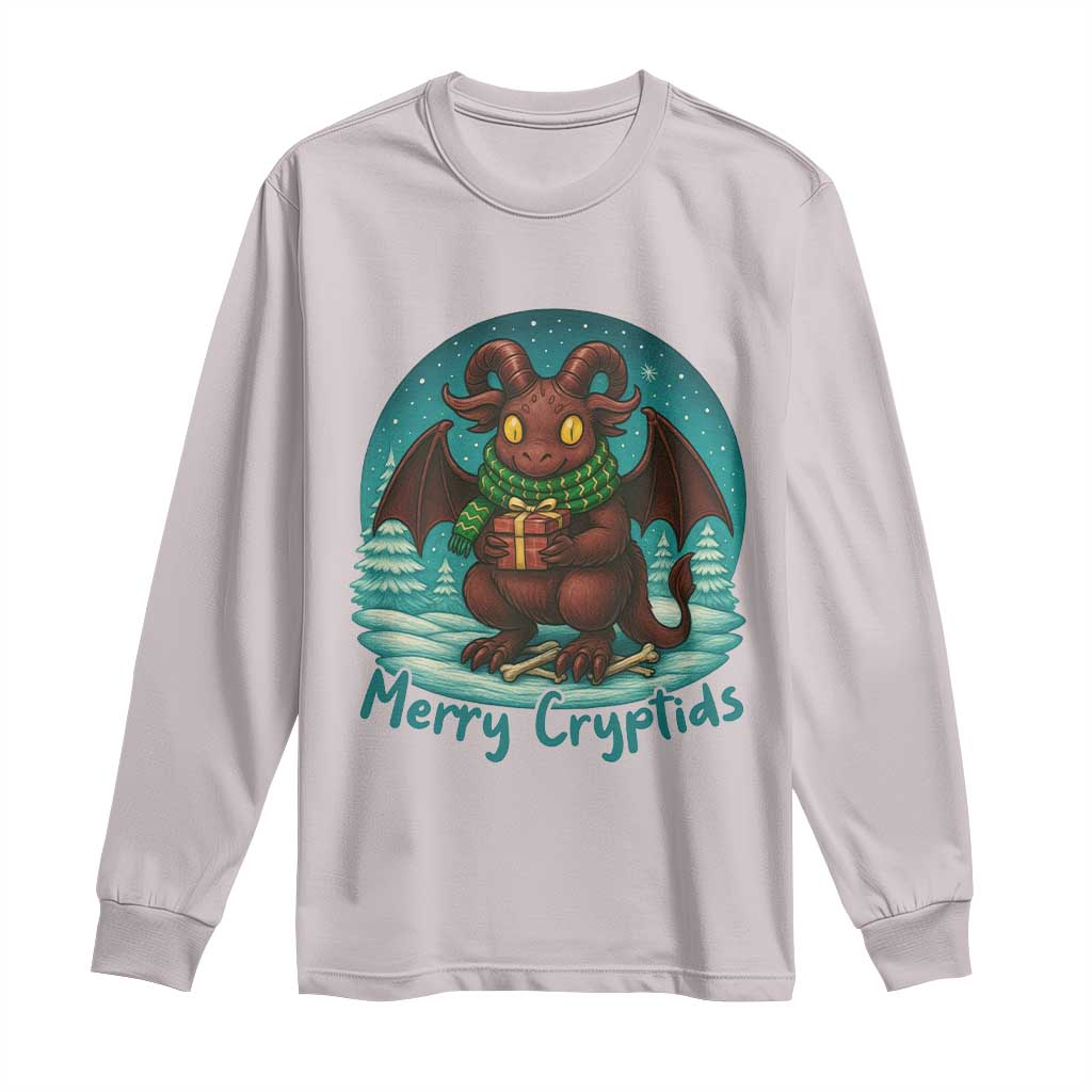 Jersey Devil Long Sleeve Shirt Merry Cryptidmas Funny Christmas Gift - Wonder Print Shop