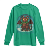 Jersey Devil Long Sleeve Shirt Merry Cryptidmas Funny Christmas Gift - Wonder Print Shop