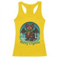 Jersey Devil Racerback Tank Top Merry Cryptidmas Funny Christmas Gift - Wonder Print Shop