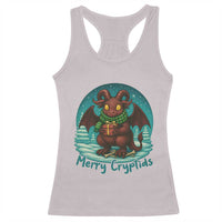 Jersey Devil Racerback Tank Top Merry Cryptidmas Funny Christmas Gift - Wonder Print Shop