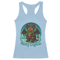 Jersey Devil Racerback Tank Top Merry Cryptidmas Funny Christmas Gift - Wonder Print Shop