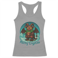Jersey Devil Racerback Tank Top Merry Cryptidmas Funny Christmas Gift - Wonder Print Shop