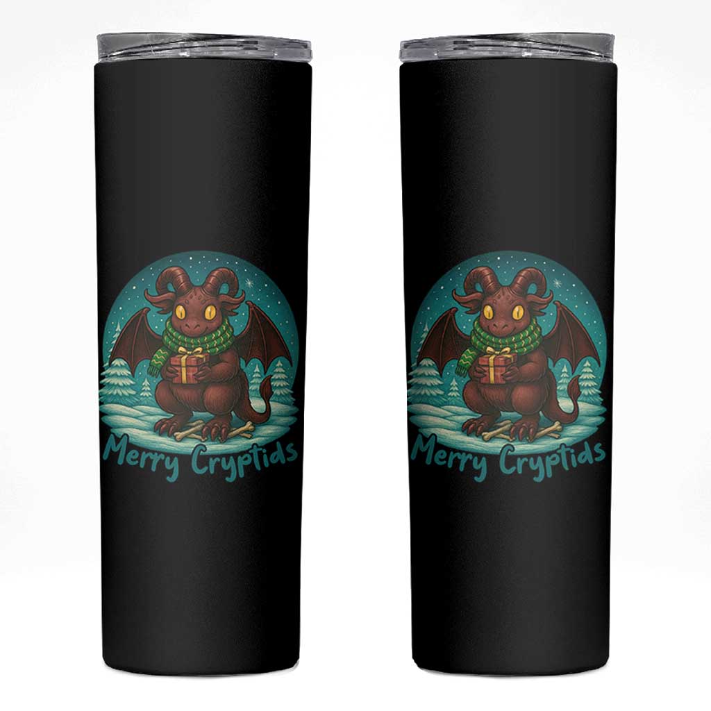 Jersey Devil Skinny Tumbler Merry Cryptidmas Funny Christmas Gift