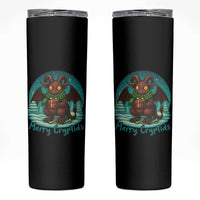 Jersey Devil Skinny Tumbler Merry Cryptidmas Funny Christmas Gift