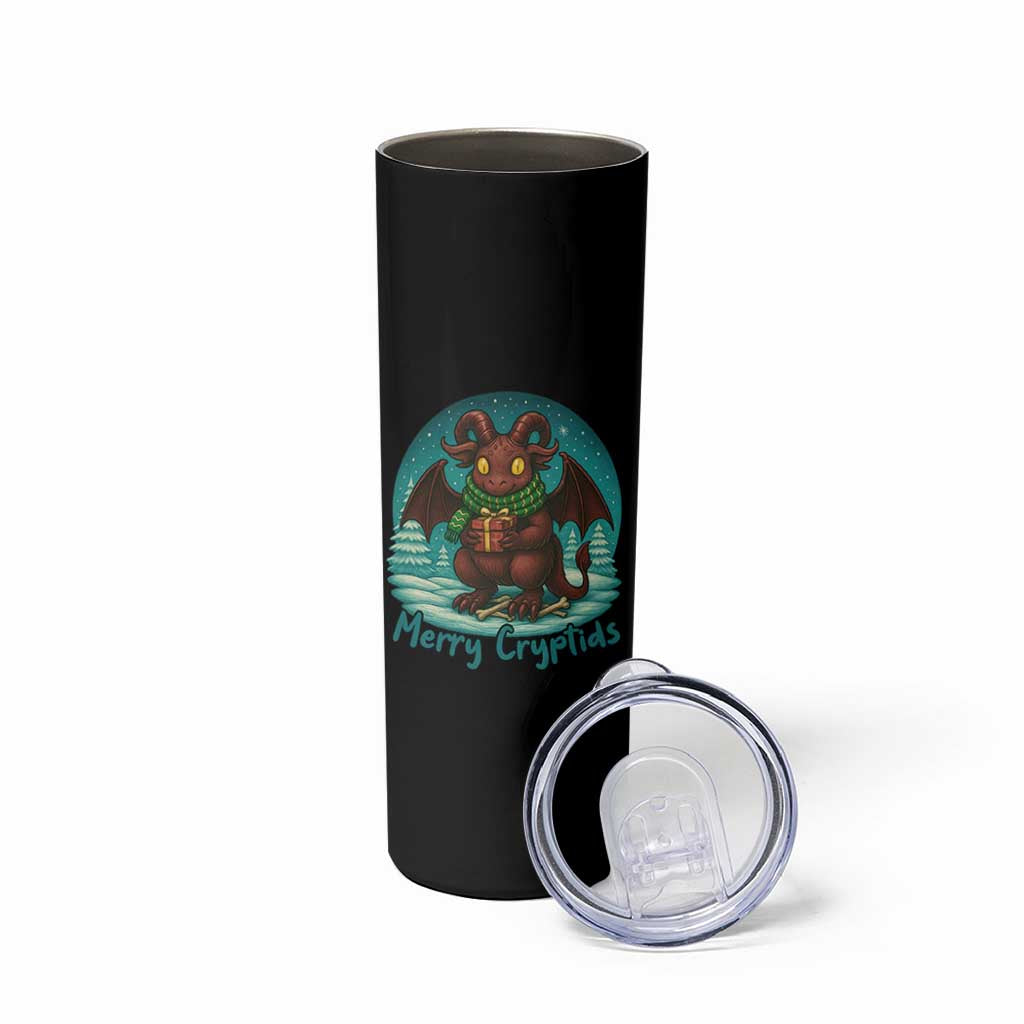 Jersey Devil Skinny Tumbler Merry Cryptidmas Funny Christmas Gift