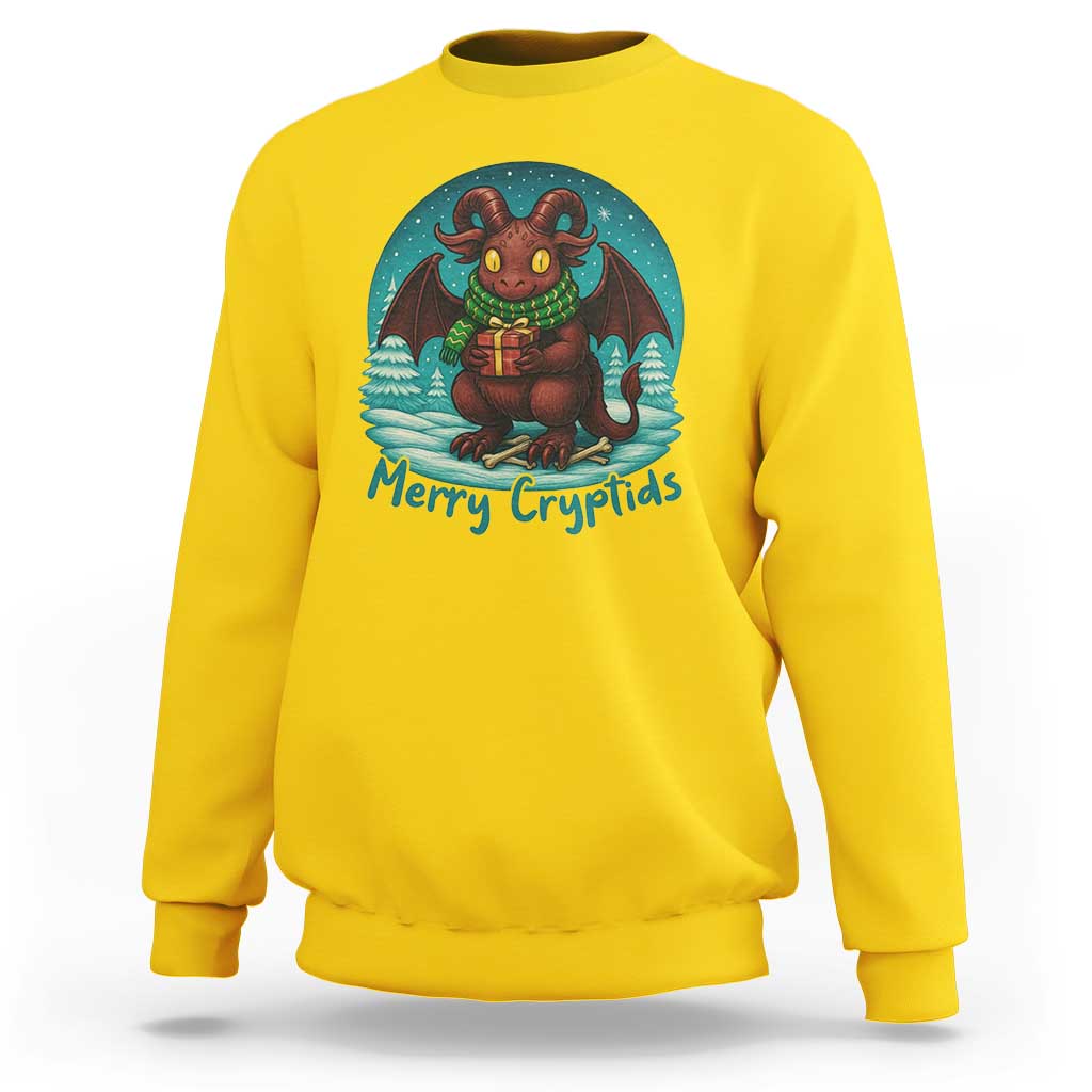 Jersey Devil Sweatshirt Merry Cryptidmas Funny Christmas Gift - Wonder Print Shop