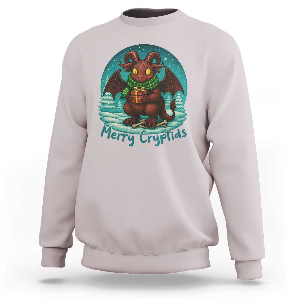 Jersey Devil Sweatshirt Merry Cryptidmas Funny Christmas Gift - Wonder Print Shop