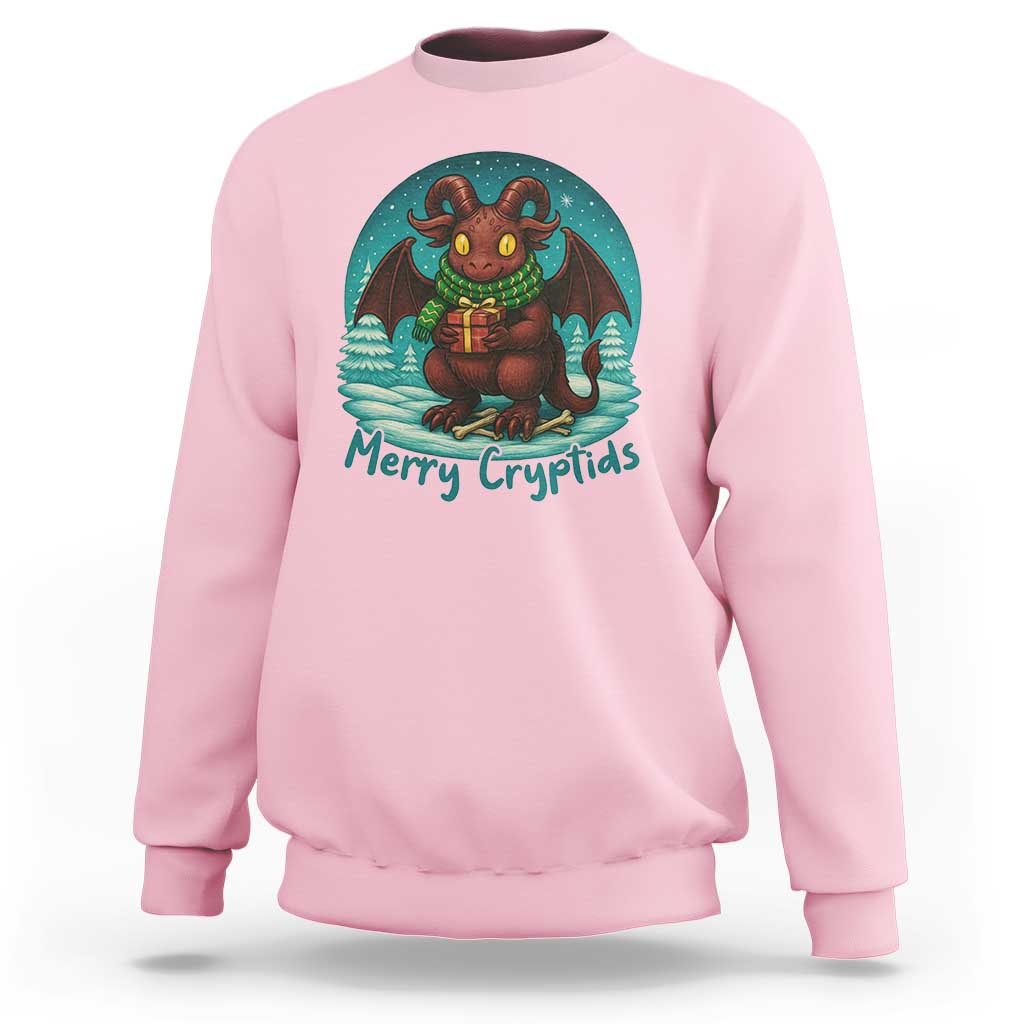 Jersey Devil Sweatshirt Merry Cryptidmas Funny Christmas Gift - Wonder Print Shop