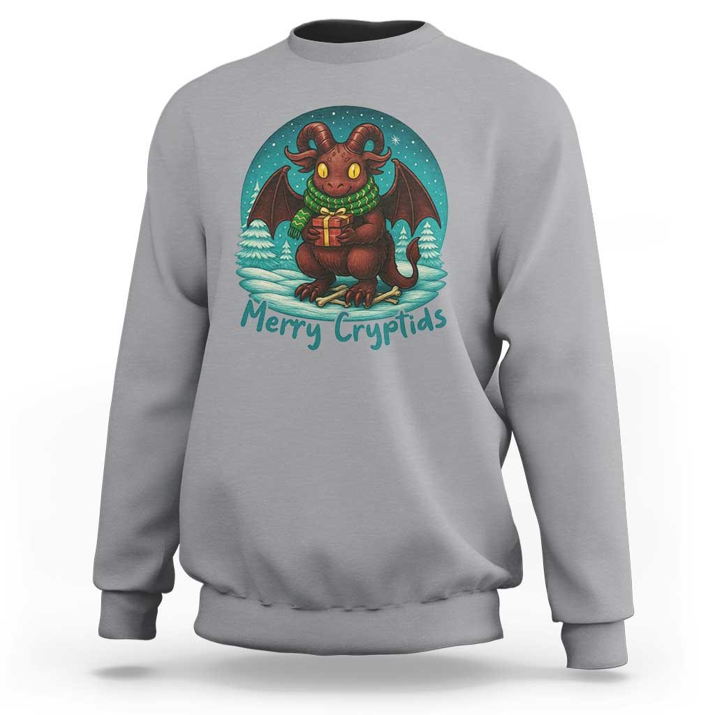 Jersey Devil Sweatshirt Merry Cryptidmas Funny Christmas Gift - Wonder Print Shop