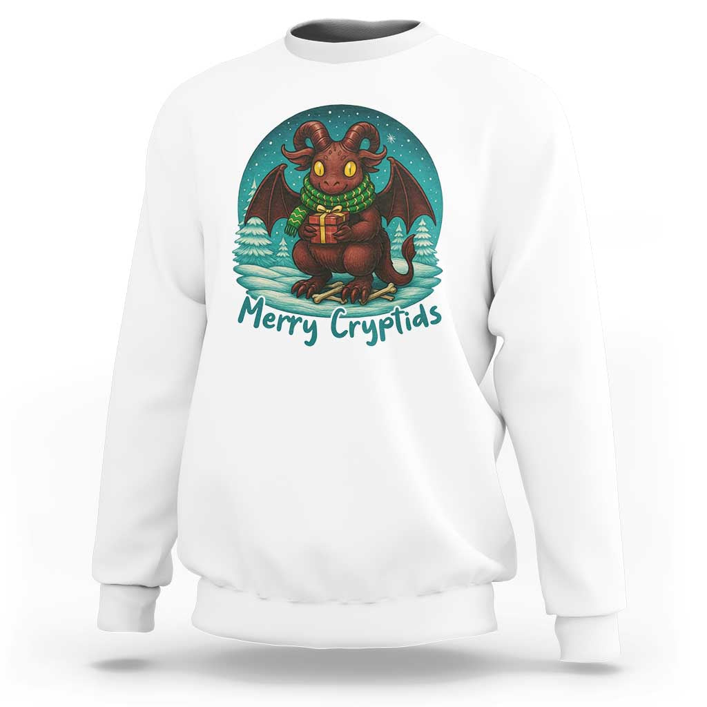 Jersey Devil Sweatshirt Merry Cryptidmas Funny Christmas Gift - Wonder Print Shop