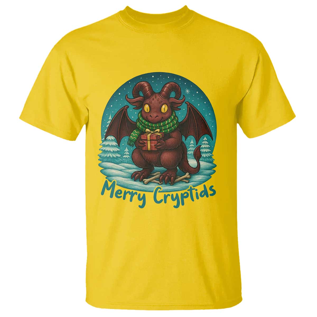Jersey Devil T Shirt Merry Cryptidmas Funny Christmas Gift - Wonder Print Shop