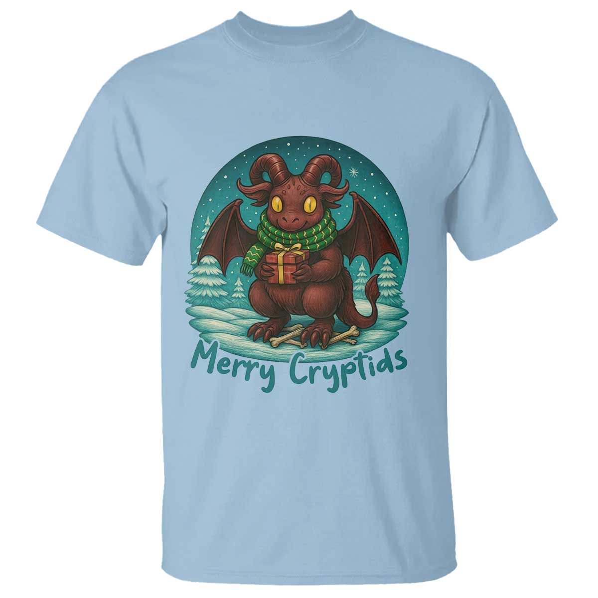 Jersey Devil T Shirt Merry Cryptidmas Funny Christmas Gift - Wonder Print Shop