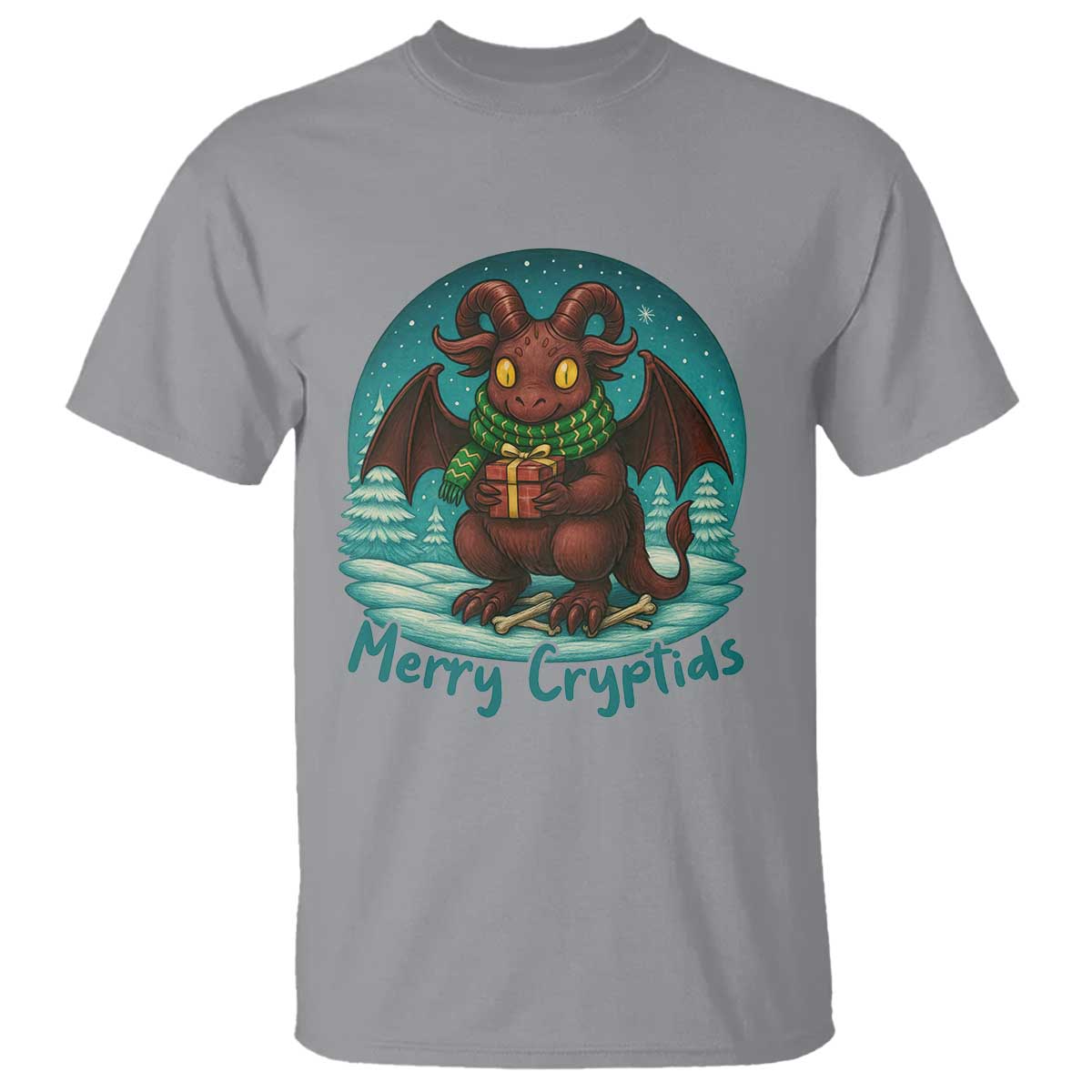 Jersey Devil T Shirt Merry Cryptidmas Funny Christmas Gift - Wonder Print Shop