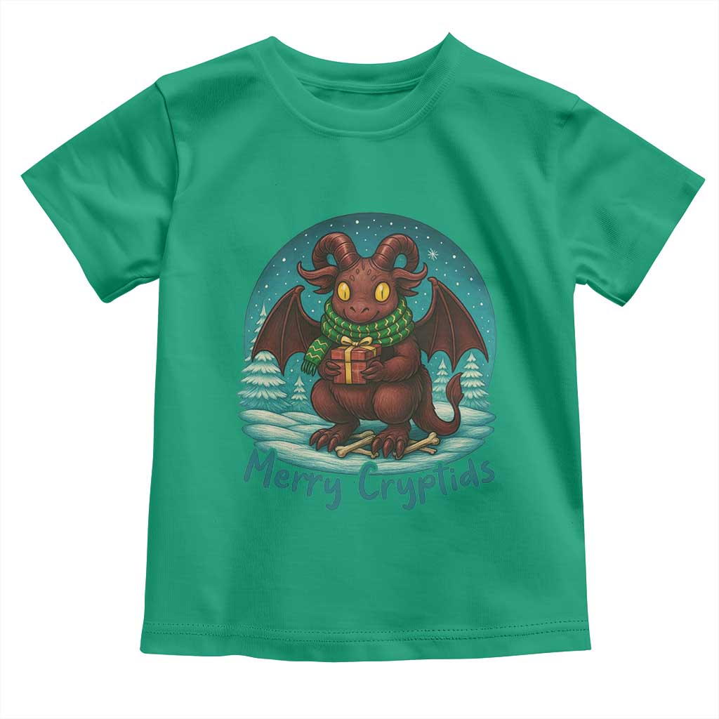 Jersey Devil Toddler T Shirt Merry Cryptidmas Funny Christmas Gift - Wonder Print Shop