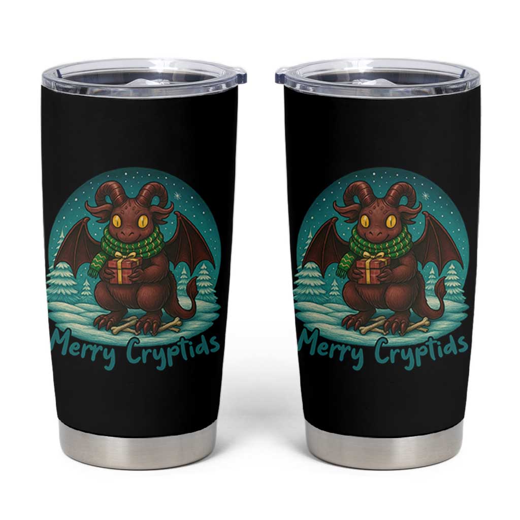 Jersey Devil Tumbler Cup Merry Cryptidmas Funny Christmas Gift