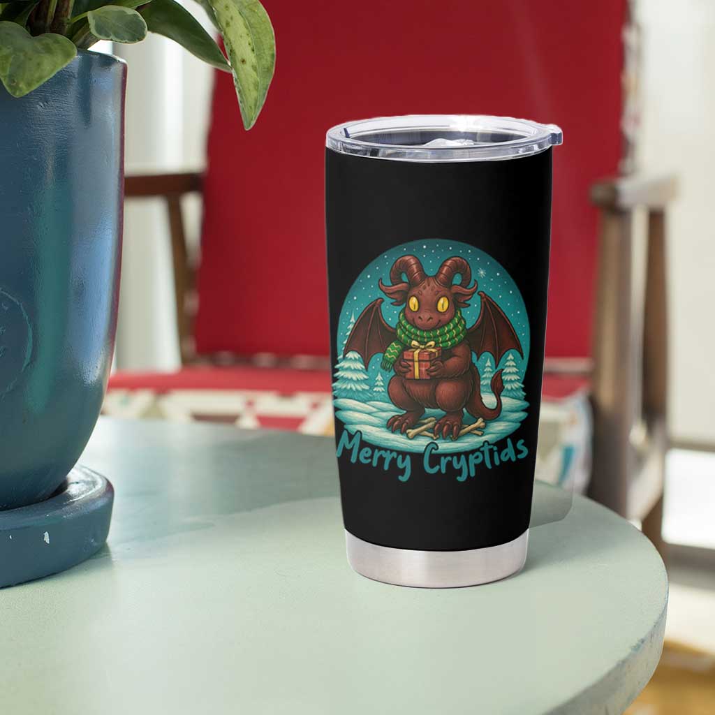 Jersey Devil Tumbler Cup Merry Cryptidmas Funny Christmas Gift