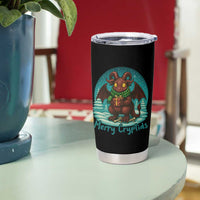 Jersey Devil Tumbler Cup Merry Cryptidmas Funny Christmas Gift