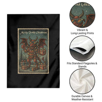 Jersey Devil Merry Devils Christmas Gift Garden Flag - Wonder Print Shop