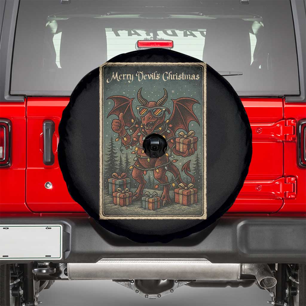 Jersey Devil Merry Devils Christmas Gift Spare Tire Cover - Wonder Print Shop
