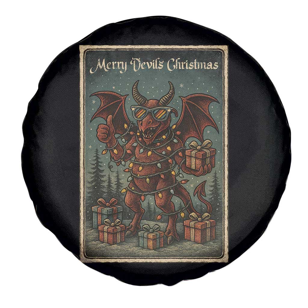 Jersey Devil Merry Devils Christmas Gift Spare Tire Cover - Wonder Print Shop