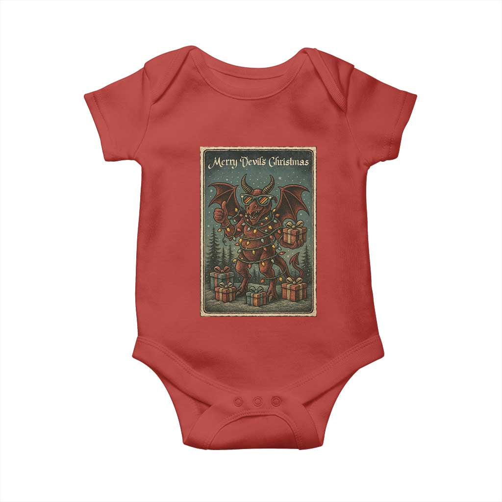 Jersey Devil Merry Devils Christmas Gift Baby Onesie - Wonder Print Shop