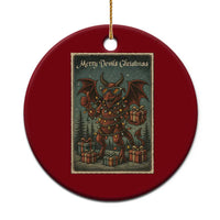 Jersey Devil Merry Devils Xmas Gift Ceramic Ornament - Wonder Print Shop