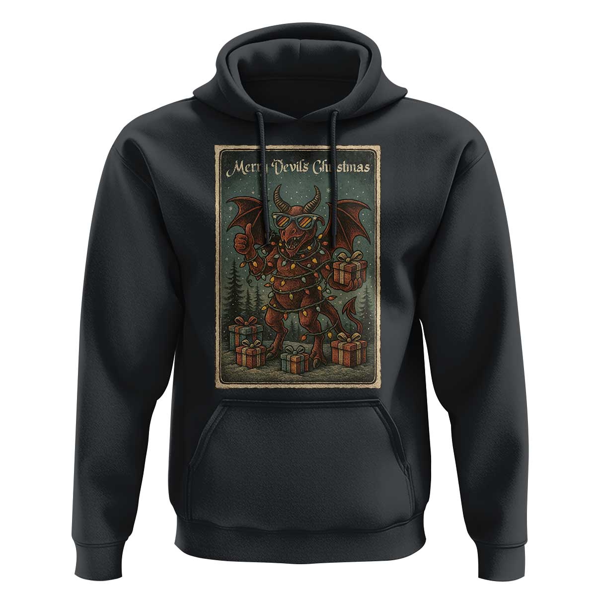 Jersey Devil Merry Devils Christmas Gift Hoodie - Wonder Print Shop