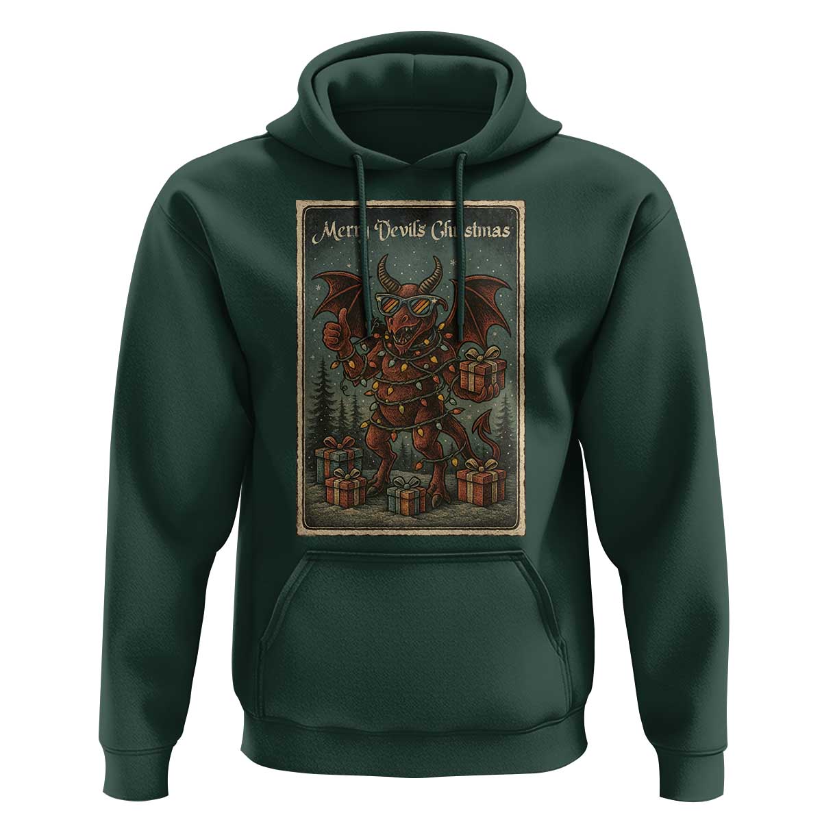 Jersey Devil Merry Devils Christmas Gift Hoodie - Wonder Print Shop