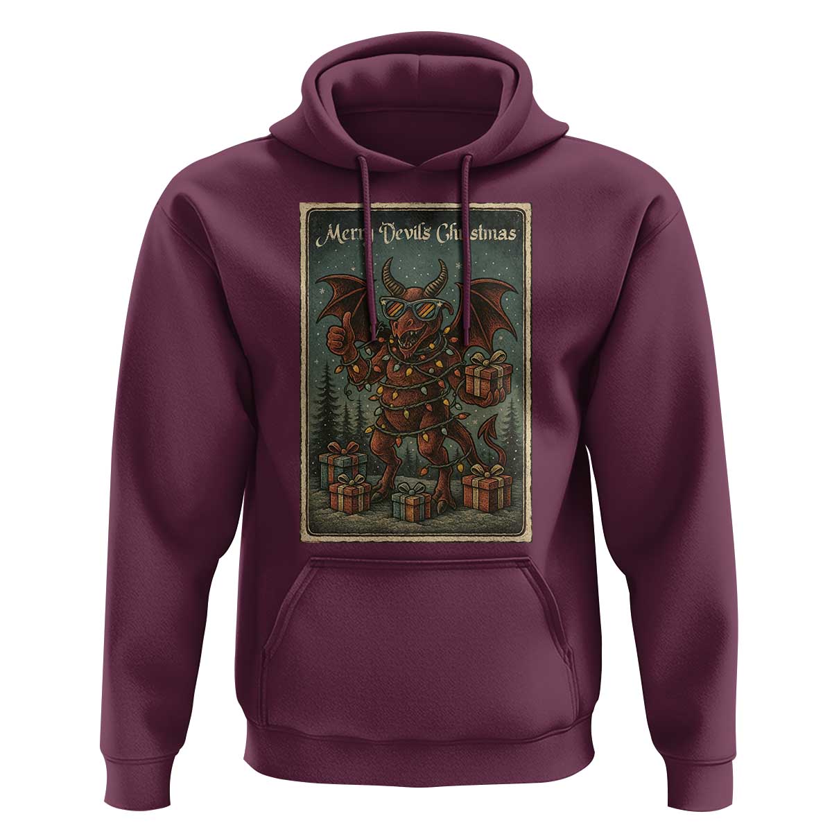 Jersey Devil Merry Devils Christmas Gift Hoodie - Wonder Print Shop