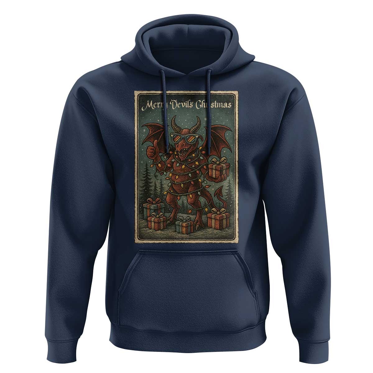Jersey Devil Merry Devils Christmas Gift Hoodie - Wonder Print Shop