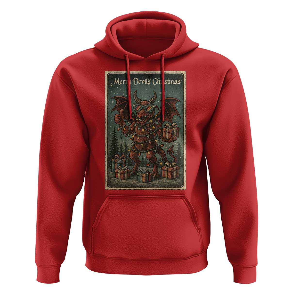 Jersey Devil Merry Devils Christmas Gift Hoodie - Wonder Print Shop