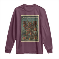 Jersey Devil Merry Devils Christmas Gift Long Sleeve Shirt - Wonder Print Shop