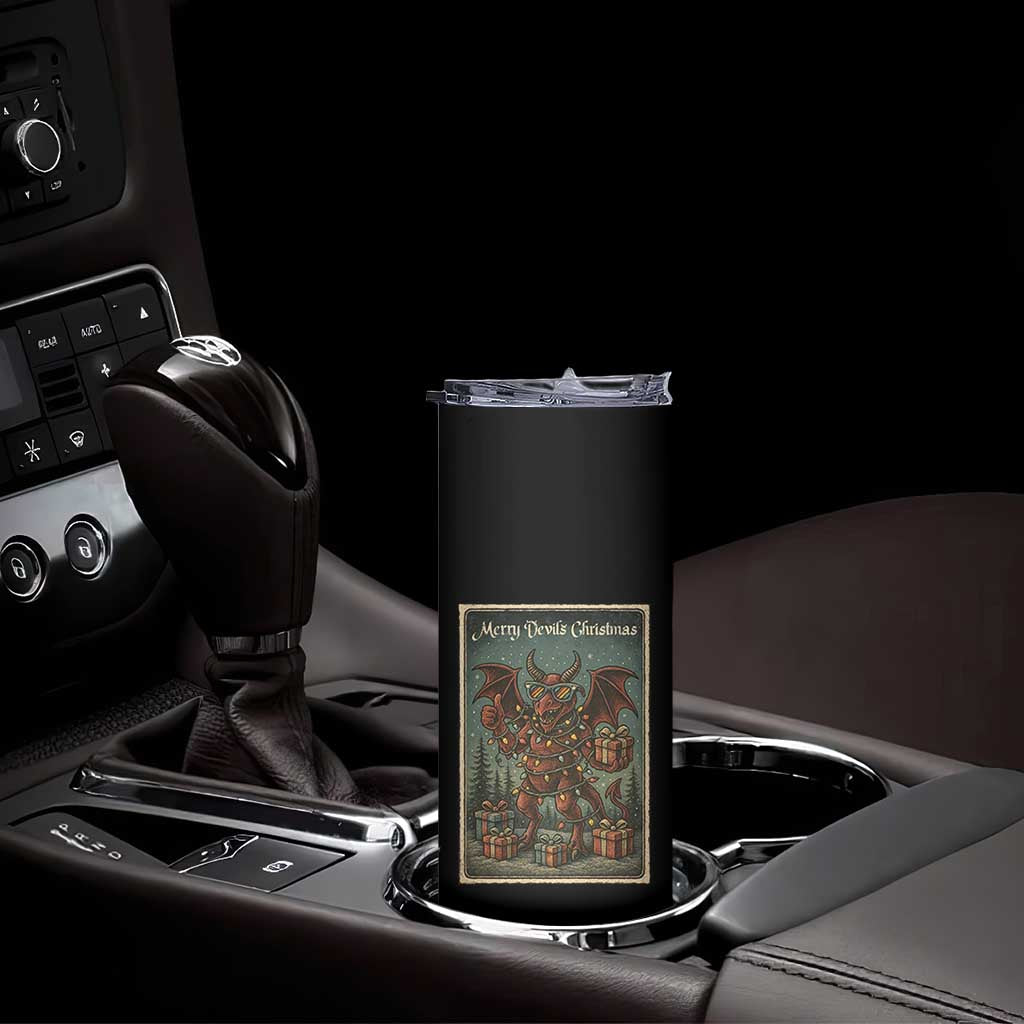 Jersey Devil Merry Devils Christmas Gift Skinny Tumbler