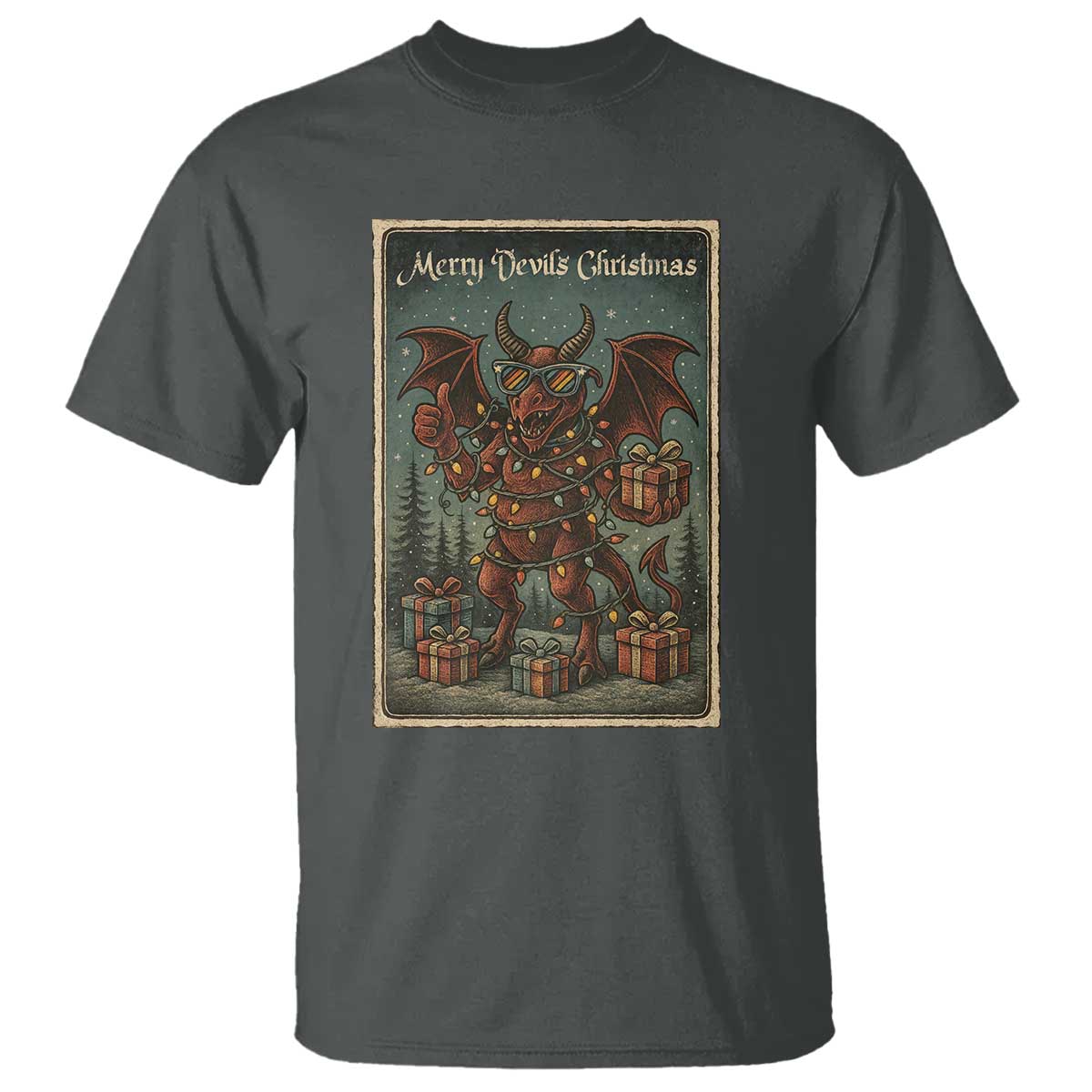 Jersey Devil Merry Devils Christmas Gift T Shirt - Wonder Print Shop