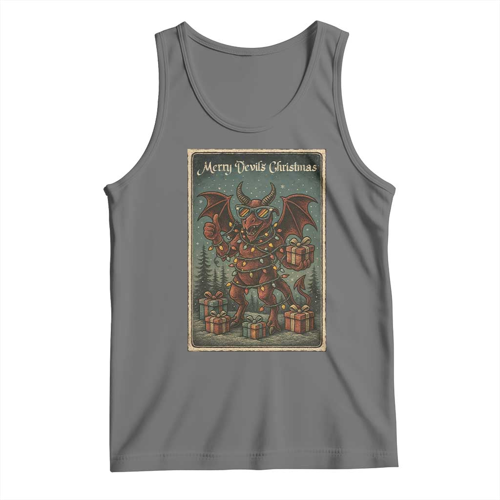 Jersey Devil Merry Devils Christmas Gift Tank Top - Wonder Print Shop