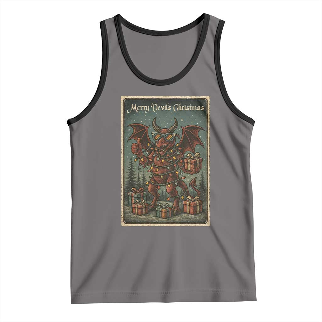 Jersey Devil Merry Devils Christmas Gift Tank Top - Wonder Print Shop
